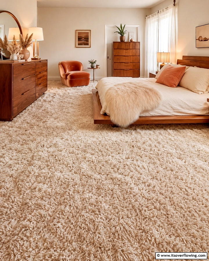 Shag Carpeting - 30 1980s Bedroom Decor Ideas for a Retro-Inspired Space