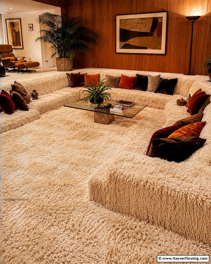 Shag Carpeting - 30 1990s Interior Design Ideas for Throwback Charm