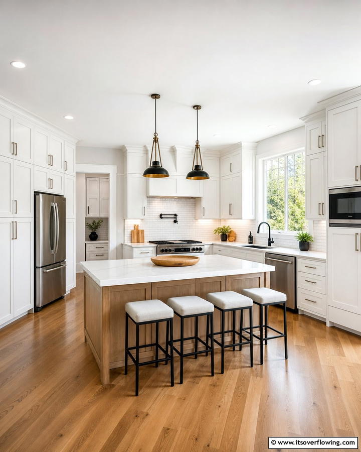 Shaker Style Cabinets - 21 Farmhouse Kitchen Ideas for a Cozy, Timeless Look