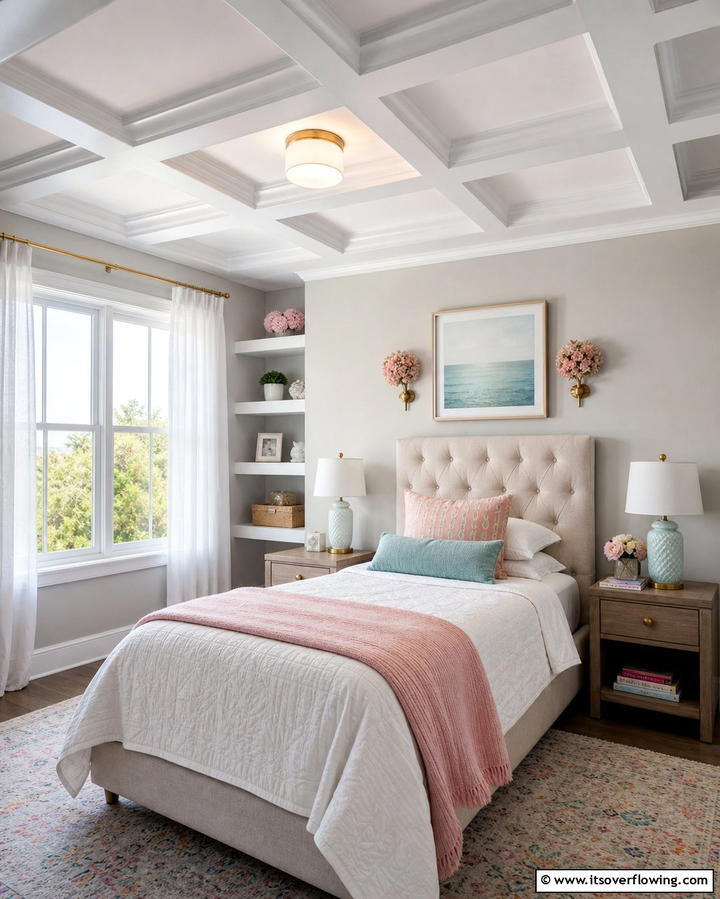Shallow Coffered Ceiling - 25 Elegant Coffered Ceiling Ideas for Any Room
