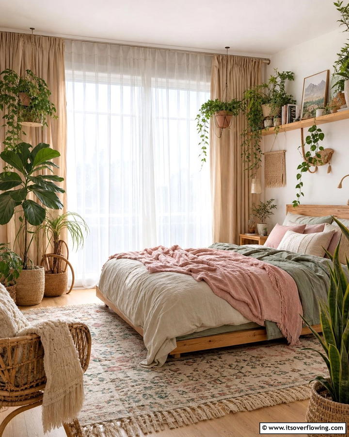 Sheer Curtains for Soft Lighting - 20 Unique Indie Room Ideas for a Boho Vibe