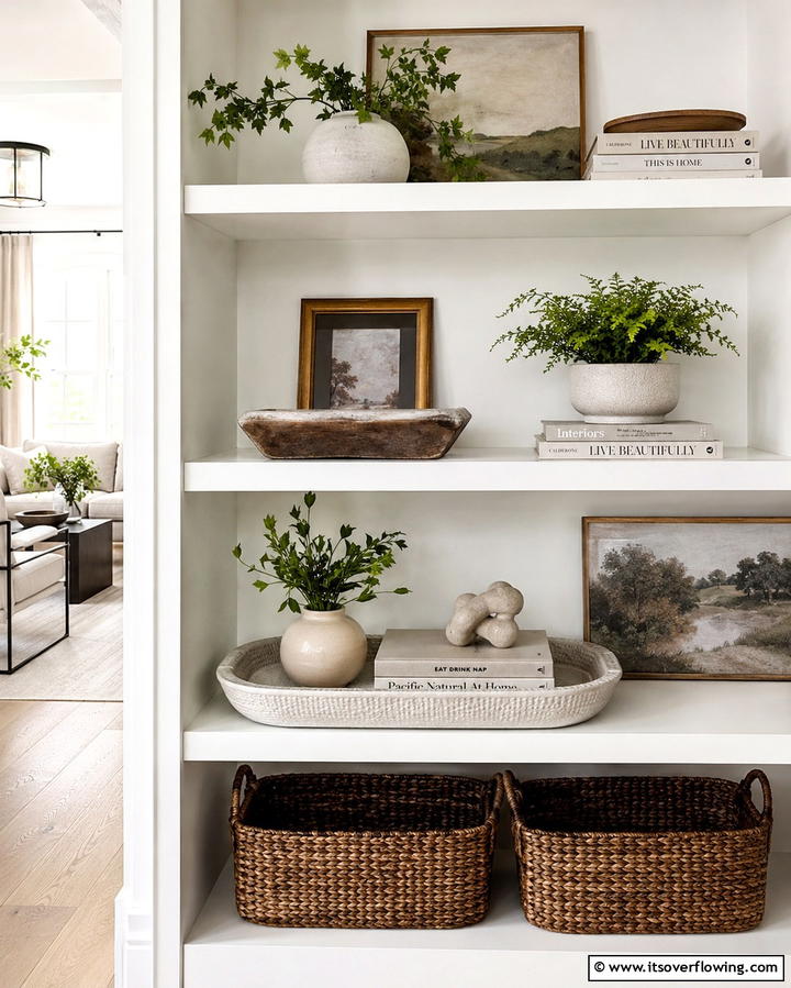 Shelf Styling Tray - 20 Tray Decor Ideas to Elevate Your Home Style