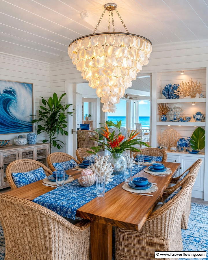 Shell Chandeliers - 20 Hawaiian Interior Design Ideas for a Tropical Vibe