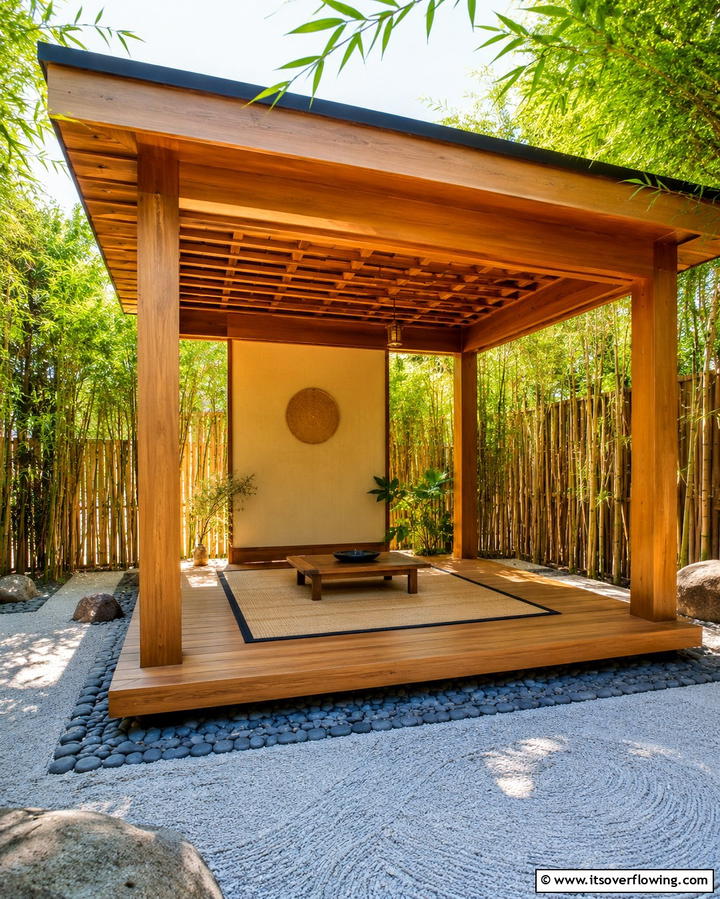 Sheltered Meditation Corners - 25 Zen Garden Ideas for a Peaceful Outdoor Retreat