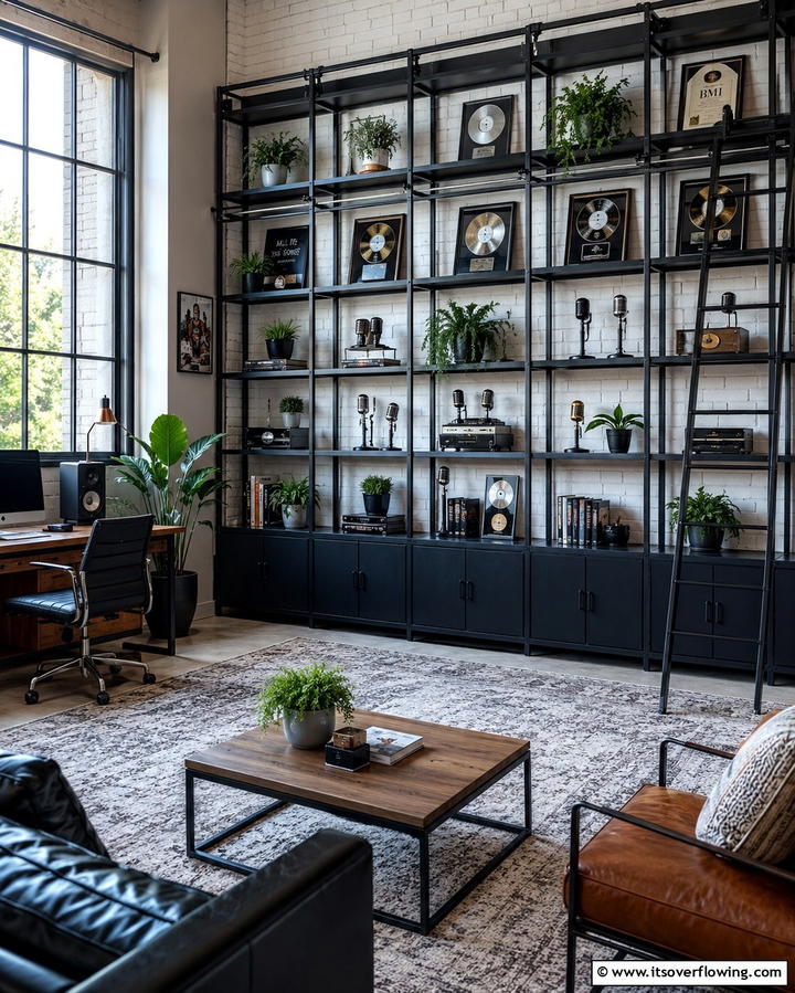 Shelving for Organization and Decor - 25 Podcast Room Ideas for a Professional Setup