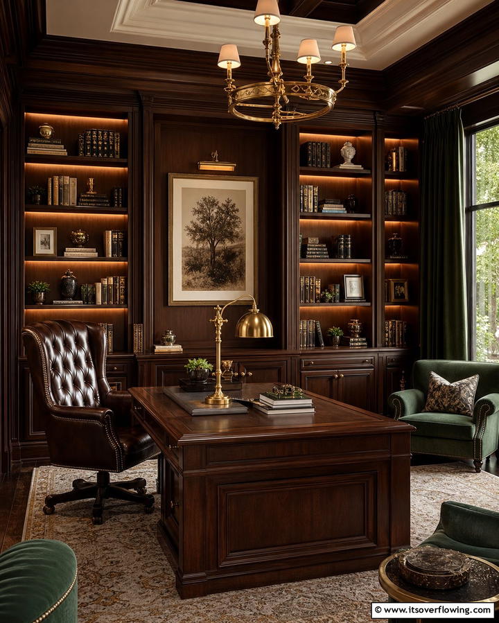 Shelving with Built In Lighting for Ambiance - 25 Office Shelving Ideas to Maximize Storage and Style