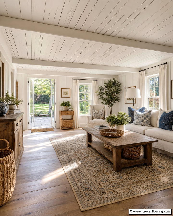 Shiplap Ceiling Style - 25 Elegant Ceiling Trim Ideas to Elevate Your Home