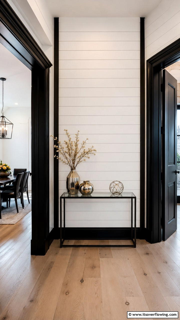 Shiplap Ceiling for a Unique Entryway - 25 Shiplap Wall Entryway Ideas for a Welcoming First Impression