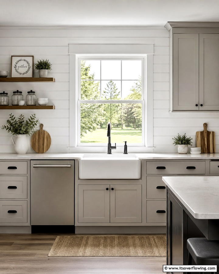 Shiplap Inspired Window Trim - 25 Farmhouse Interior Window Trim Ideas for Charm
