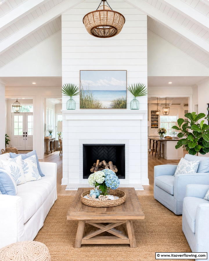 Shiplap Paneling - 25 Fireplace Backsplash Ideas for a Stunning Focal Point