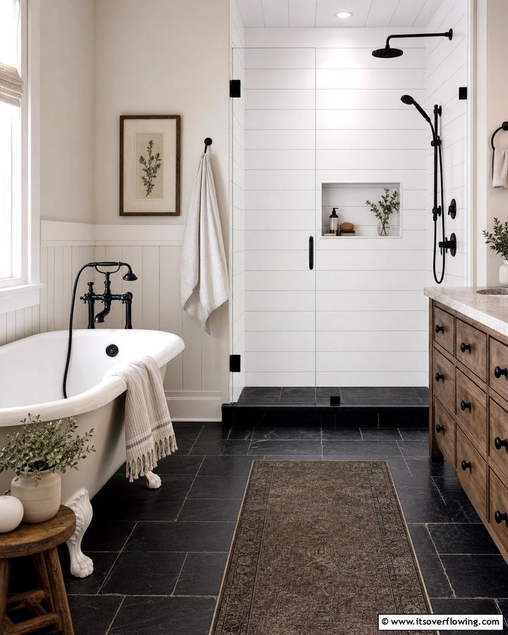 Shiplap Shower Walls - 25 Shower Wall Ideas to Elevate Your Bathroom Design