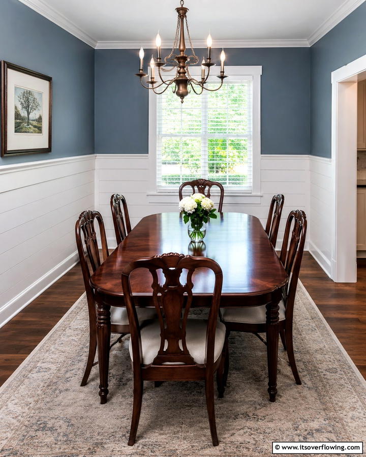 Shiplap Wainscoting - 25 Shiplap Dining Room Wall Ideas for Rustic Charm
