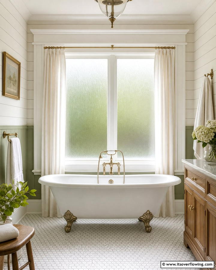 Shiplap Window Frame Trim - 21 Shiplap Bathroom Ideas for a Rustic or Modern Vibe