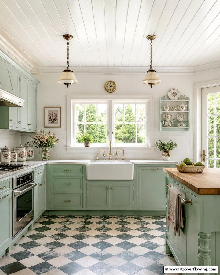 Shiplap Wood Ceilings for a Classic Cottage Style - 20 Wood Ceiling Kitchen Ideas for a Warm and Inviting Atmosphere
