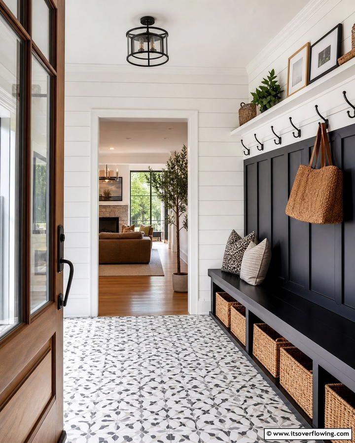 Shiplap in Entryways - 25 Shiplap Wall Ideas to Add Texture and Character