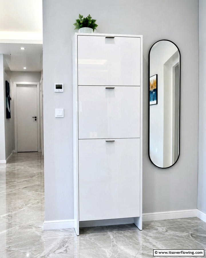 Shoe Cabinets for Sleek Storage - 25 Entryway Storage Ideas for Organized Homes