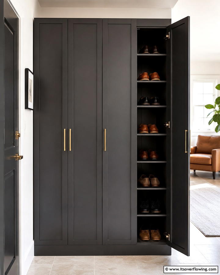 Shoe Cabinets with Doors - 25 Smart Garage Shoe Storage Ideas for Organization