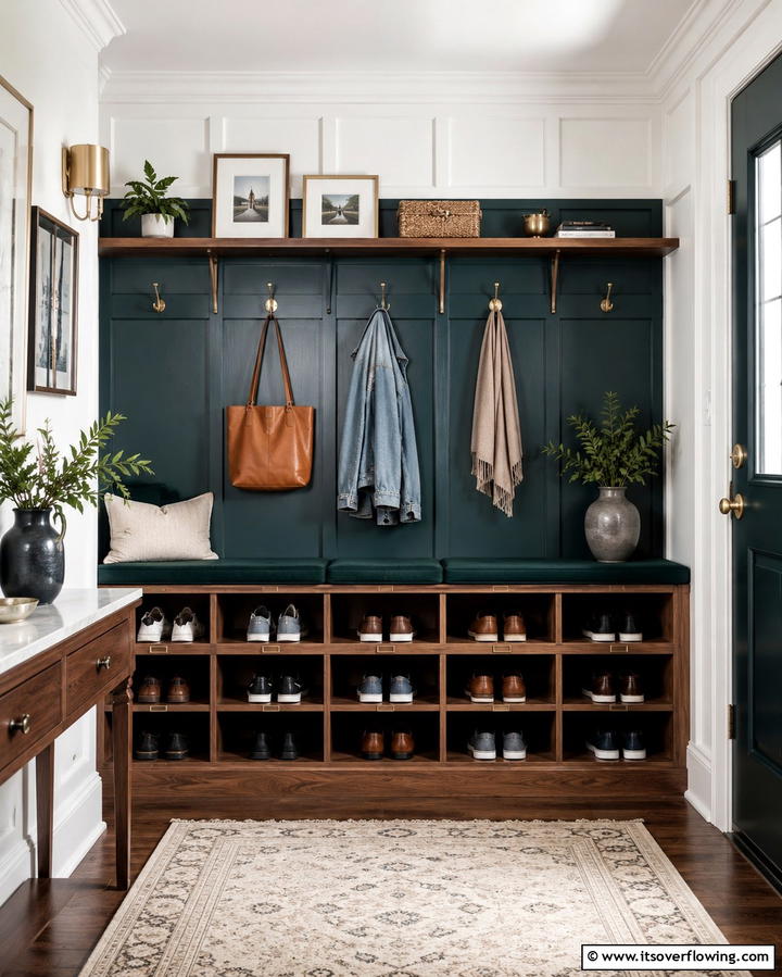 Shoe Cubbies for Orderly Footwear Storage - 25 Small Mudroom Ideas to Organize Your Entryway
