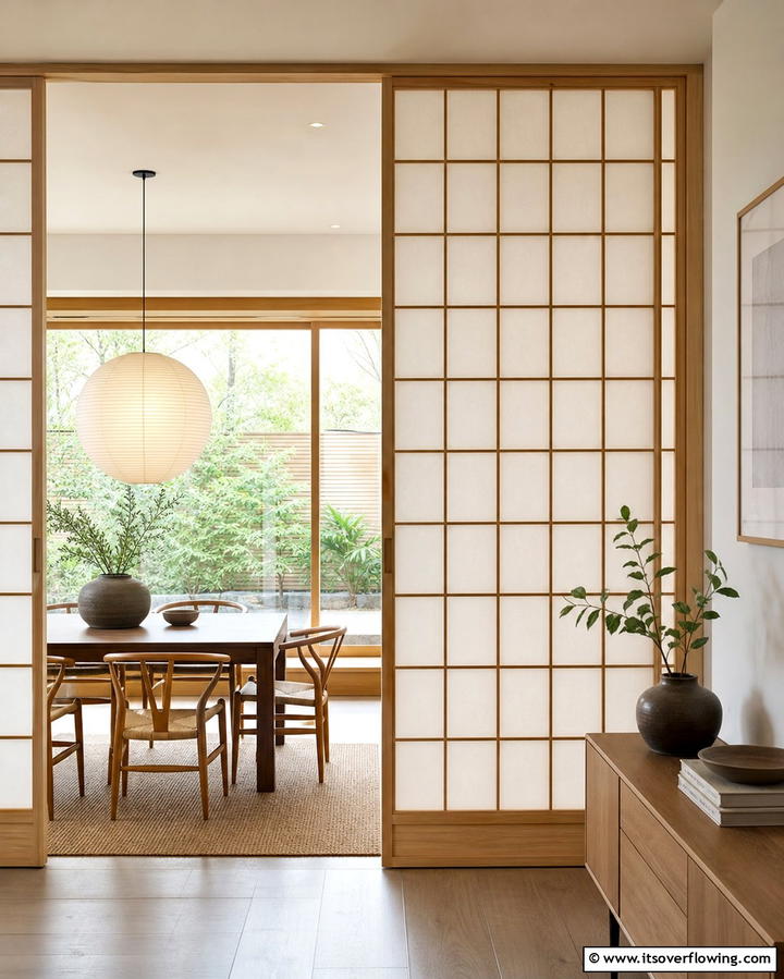 Shoji Screen Dividers - 25 Japanese Dining Room Ideas for a Zen-Inspired Space