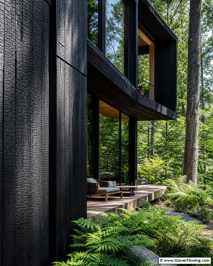 Shou Sugi Ban Charred Wood - 25 Modern Siding Ideas for a Contemporary Home