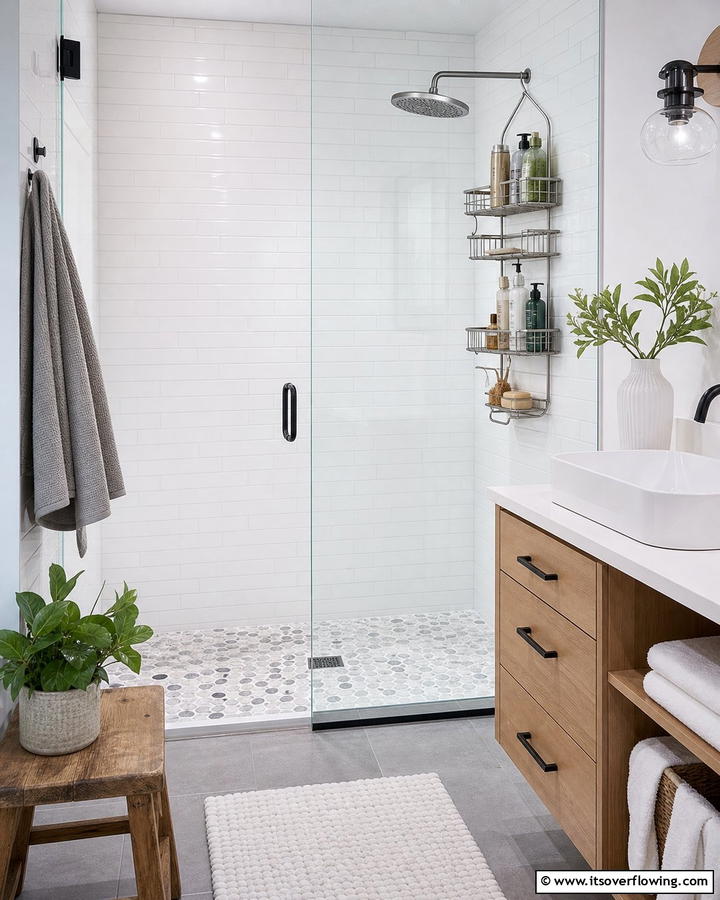 Shower Caddies for Efficient Bath Organization - 21 Small Bathroom Storage Solutions for Clutter-Free Spaces