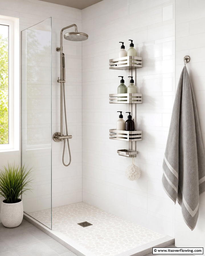 Shower Caddies - 21 Clever Bathroom Storage Ideas to Maximize Space and Style