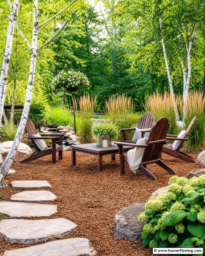 Shredded Hardwood Mulch Patio - 20 Mulch Patio Ideas for a Low-Maintenance Outdoor Space