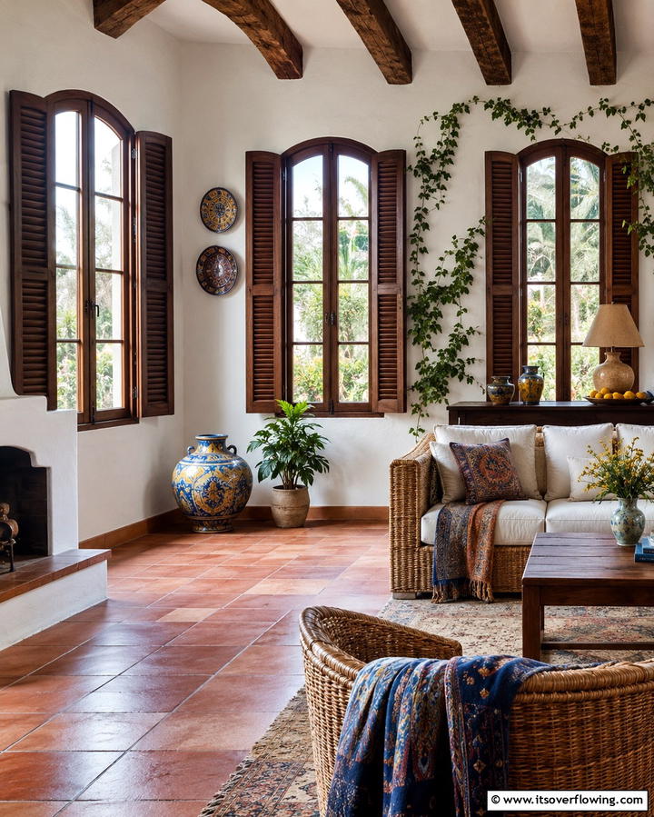Shuttered Windows for Versatile Privacy - 20 Spanish Style Windows to Enhance Your Home’s Charm