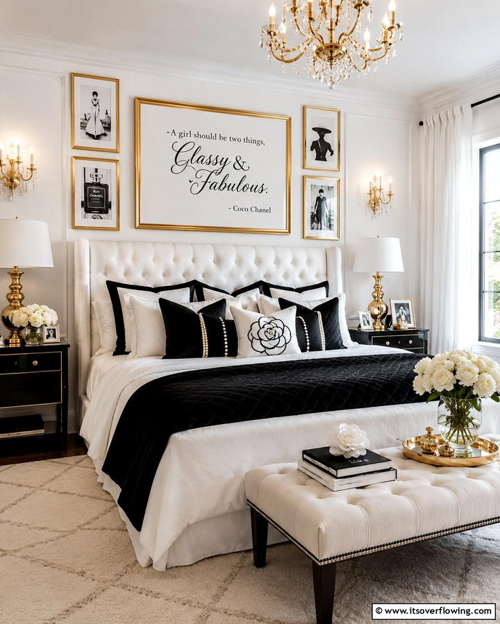 Signature Coco Chanel Quotes - 25 Chanel Bedroom Ideas for a Luxurious and Chic Space