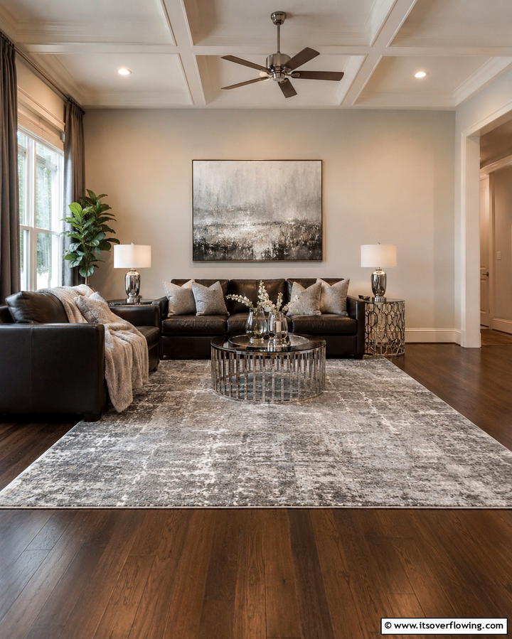Silver Area Rugs - 25 Silver Living Room Ideas for a Modern and Elegant Look