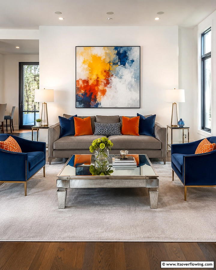 Silver Coffee Tables - 25 Silver Living Room Ideas for a Modern and Elegant Look