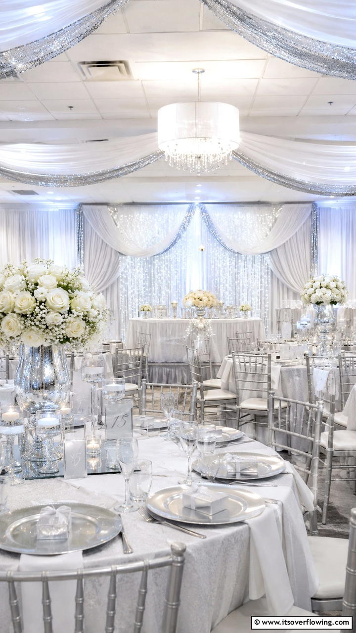Silver and White Themes - 21 Winter Wedding Ideas for a Magical Seasonal Celebration