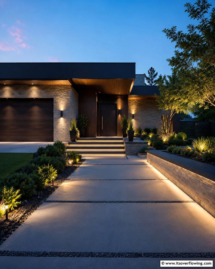 Simple Yet Bold Front Door - 30 Minimalist House Exterior Ideas- Clean & Modern Designs