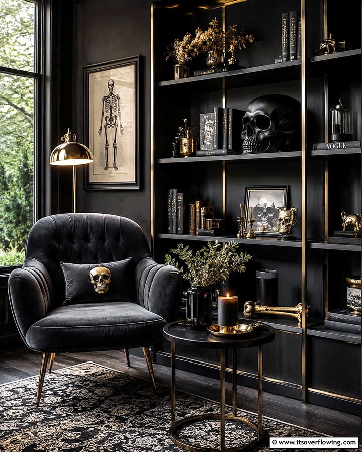 Skull and Bone Accents for a Gothic Touch - 25 Gothic Boho Decor Ideas for a Unique and Eclectic Style