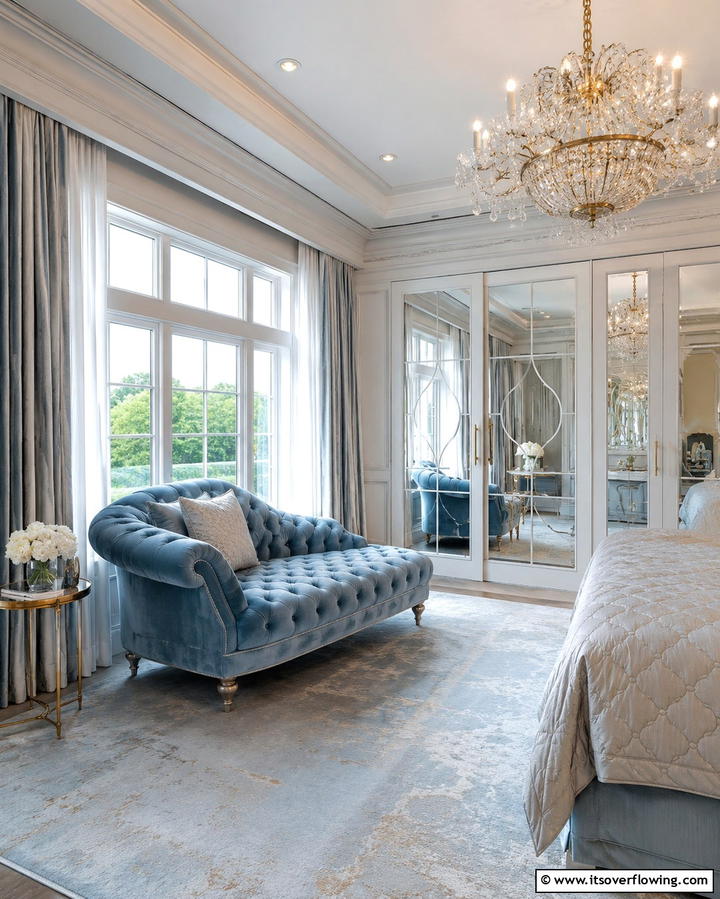 Sky Blue Upholstery - 25 Sky Blue Bedroom Ideas for a Serene Retreat