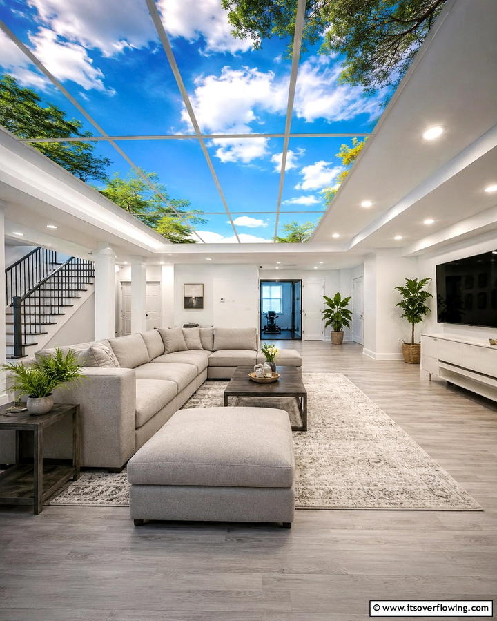 Skylight Panels - 25 Drop Ceiling Lighting Ideas for Modern Homes
