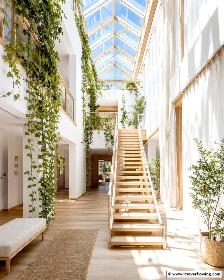 Skylight or Natural Light Integration - 25 Staircase Lighting Ideas to Illuminate Your Home