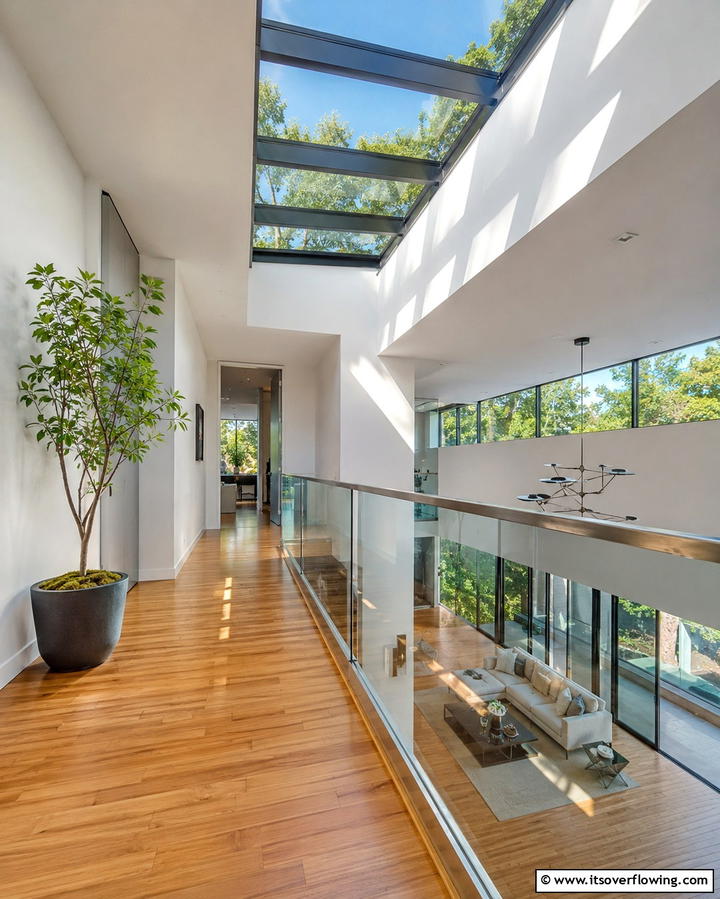 Skylights for Natural Brilliance - 25 Hallway Lighting Ideas to Brighten Your Space
