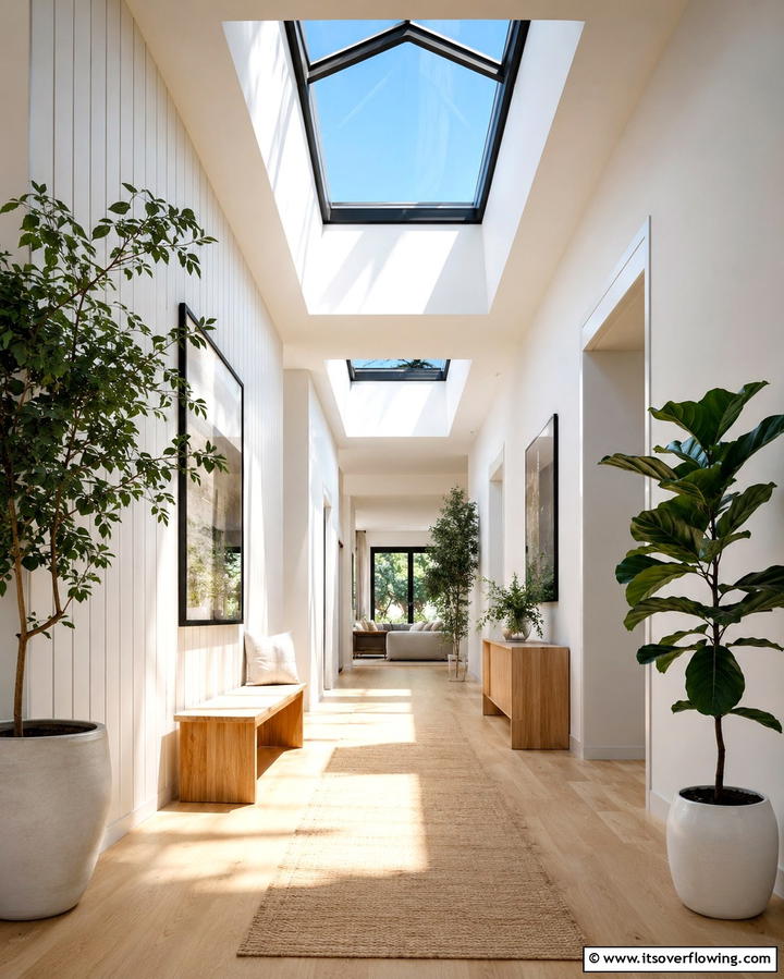 Skylights for Natural Illumination - 25 Hallway Lighting Ideas to Brighten Your Space