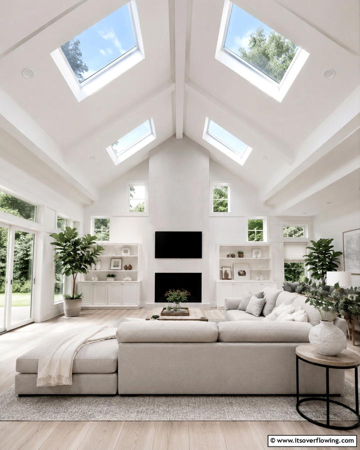 Skylights for Natural IlluminationExact - 25 Stunning Living Room Vaulted Ceiling Design Ideas