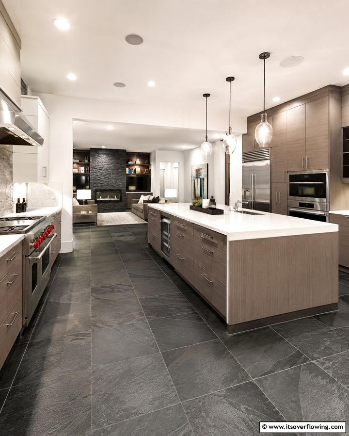 Slate Floors with Radiant Heating - 25 Kitchens With Slate Floors for a Durable and Stylish Look