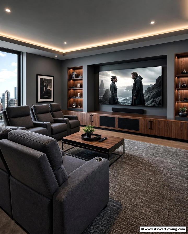Slate GrayOne - 30 Home Theater Paint Colors for Immersive Entertainment