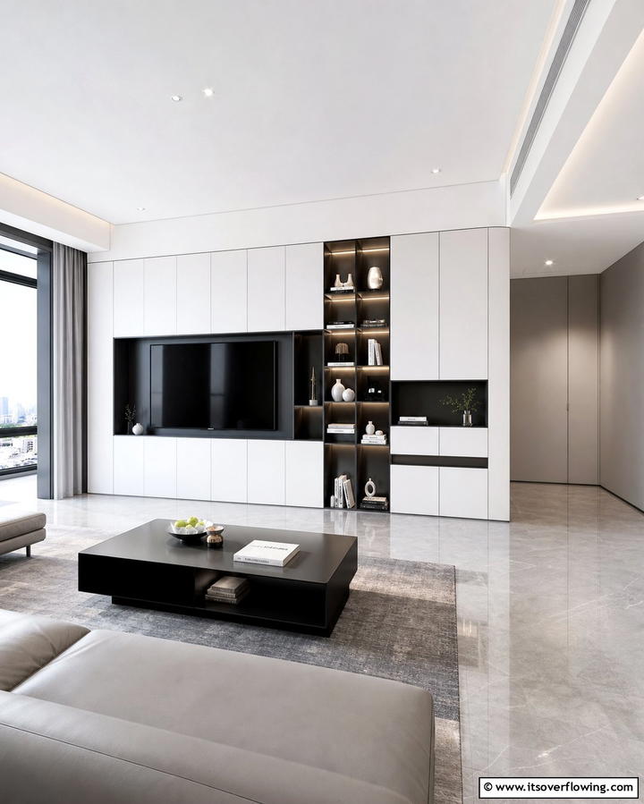 Sleek Built In Storage - 25 Bauhaus Interior Design Ideas for a Minimalist Look
