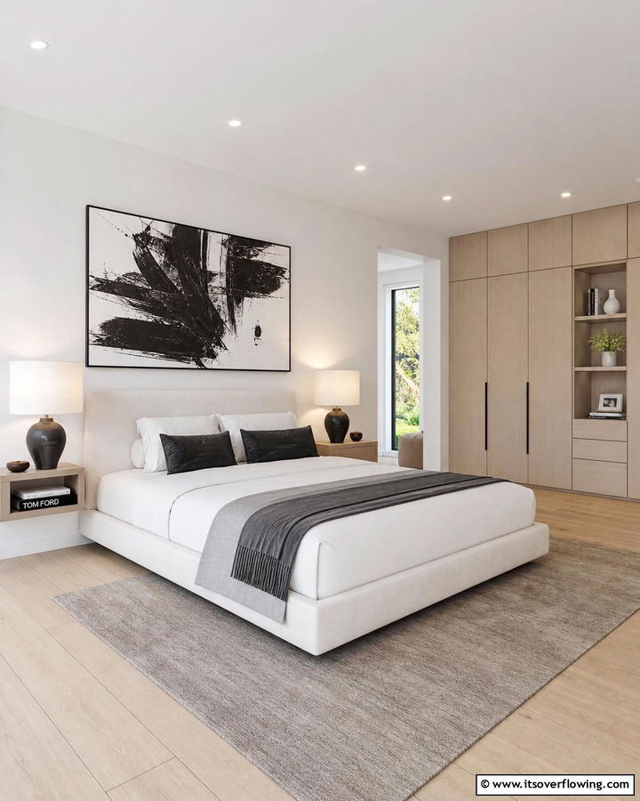 Sleek Contemporary Style - 21 Primary Bedroom Decor Ideas to Enhance Personal Space