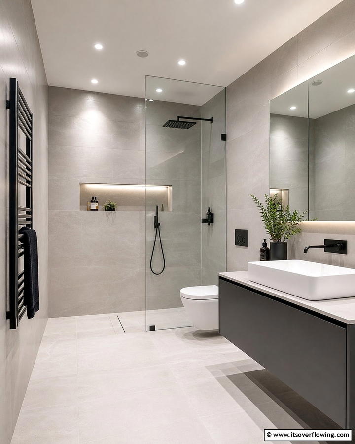 Sleek Contemporary Wet Room - 30 Modern Wet Room Ideas for Sleek Bathroom Functionality