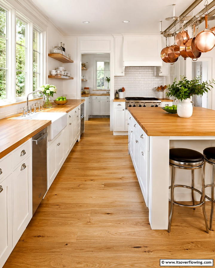 Sleek Elegance with Butcher Block Countertops - 20 Wood Countertop Ideas for a Natural and Stylish Kitchen