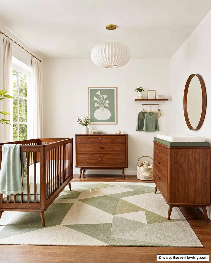 Sleek Furniture with Tapered Legs - 20 Mid-century Modern Nursery Ideas for Stylish Kids