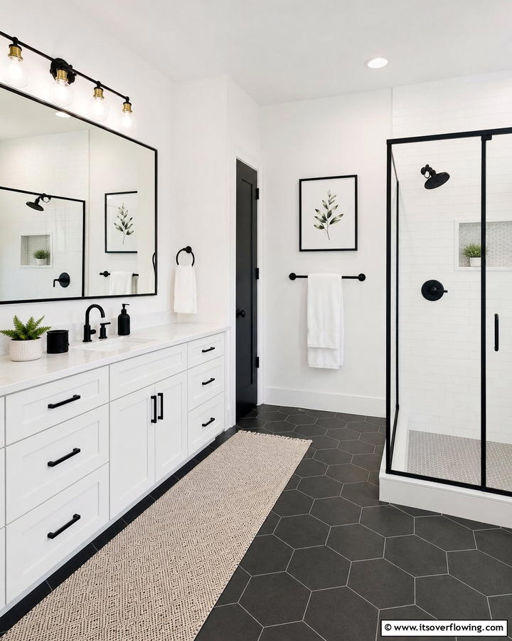 Sleek Hardware - 21 Modern Bathroom Ideas for a Luxurious Spa Experience