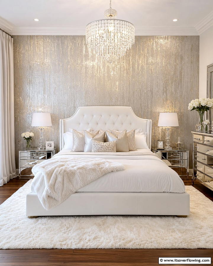 Sleek Metallic Wallpaper - 30 Wall Covering Ideas to Transform Your Interior Design