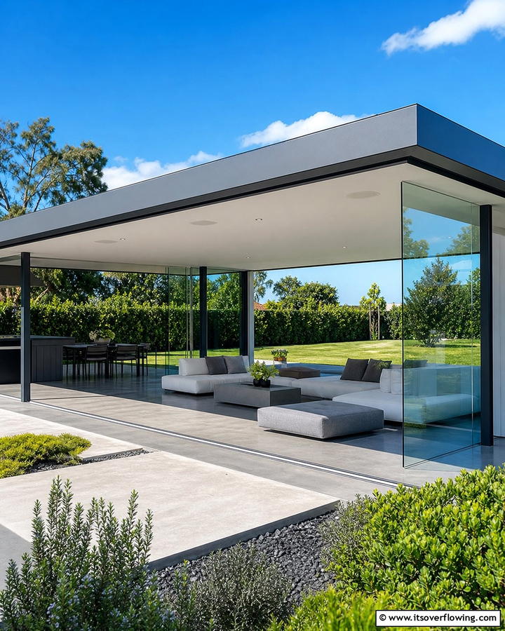 Sleek Minimalist Canopy - 30 Deck Roof Ideas for Shaded Outdoor Living